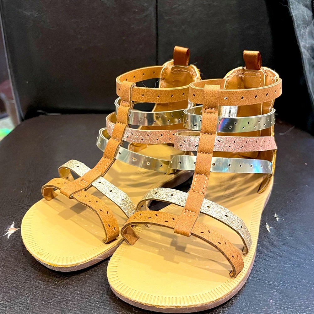 EUC Osh Kosh Gladiator Sandals, Toddler Sz 8